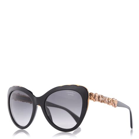 chanel cat eye sunglasses black|chanel polarized sunglasses for women.